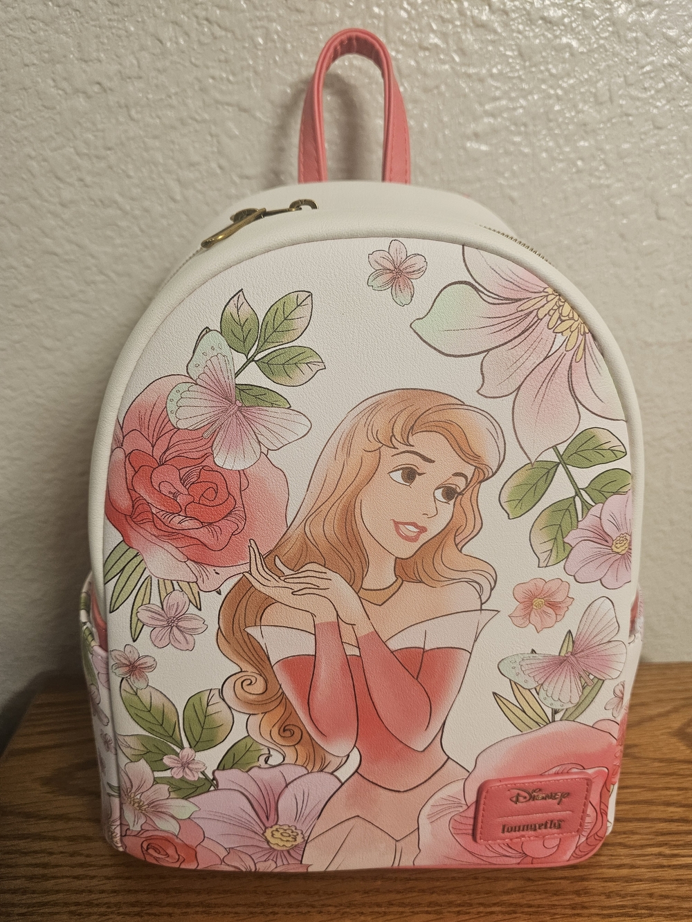 Loungefly Disney Princess Aurora Floral Mini Backpack